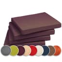 sunnypillow Stuhlkissen 4er Set Violett Sitzauflage für Stühle Bild 2