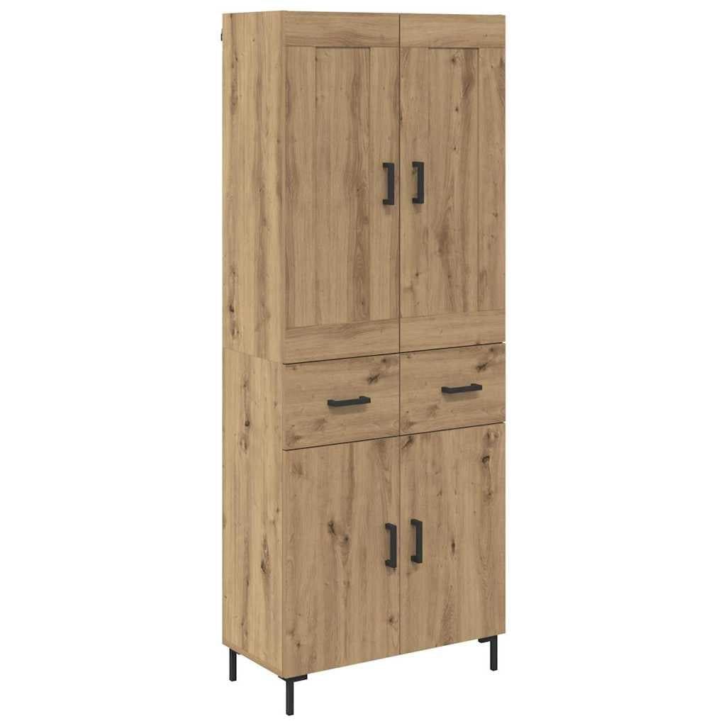 vidaXL Highboard 2-tlg. Artisan-Eiche Holzwerkstoff mit Schubladen - Bild 2