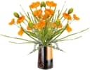 I.GE.A. Mohnblumenbusch in Keramikvase Orange Bild 2