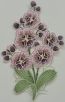 Fensterbild STICKEREIEN PLAUEN "Orchidee" Gr. 1 Grün/Polyester Bild 2