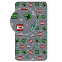 Jerry Fabrics Minecraft Spannbettlaken Grau We Got This Design Bild 2