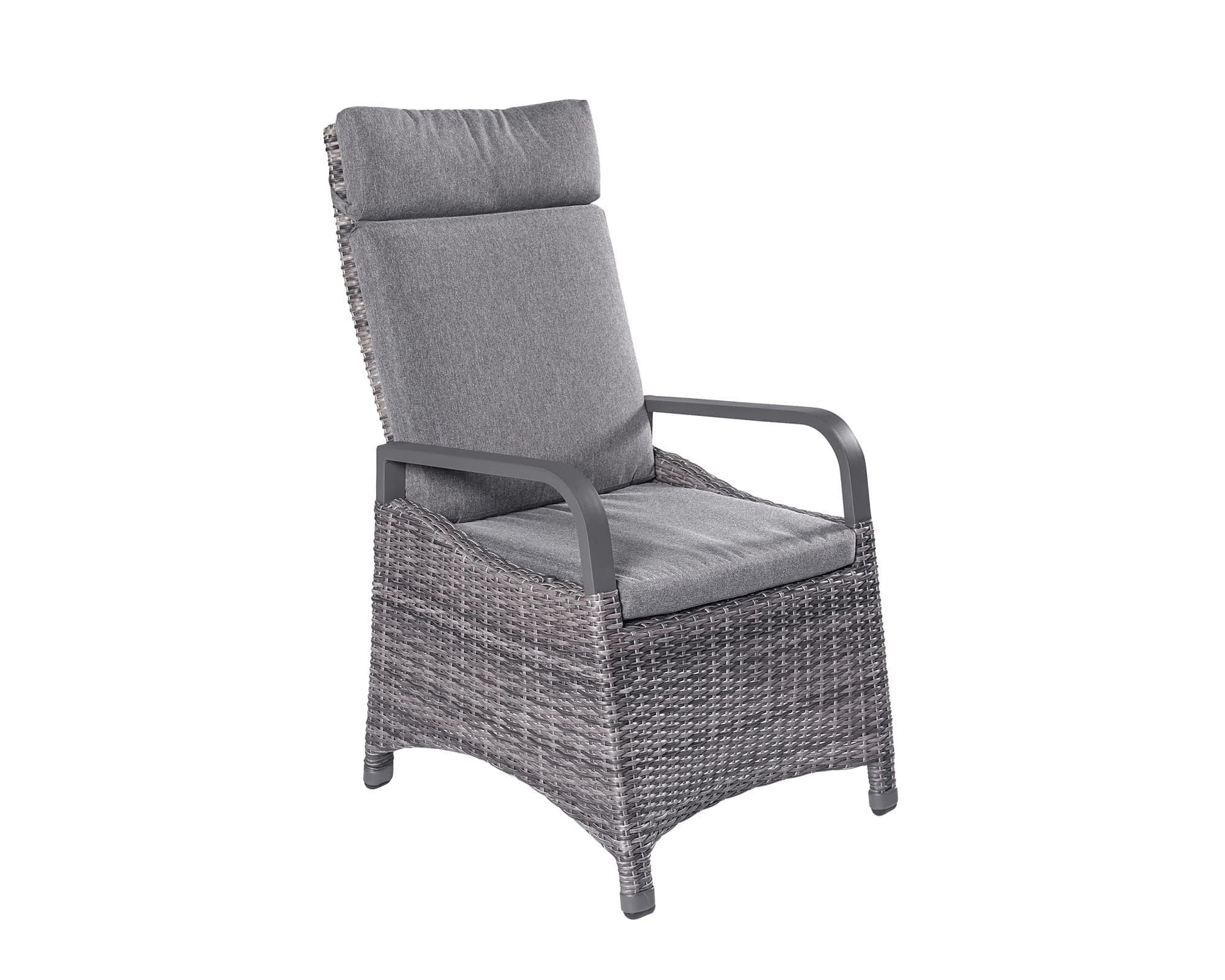 LC Garden Komido Dining Positionsstuhl Grau Aluminium Polyrattan - Bild 2