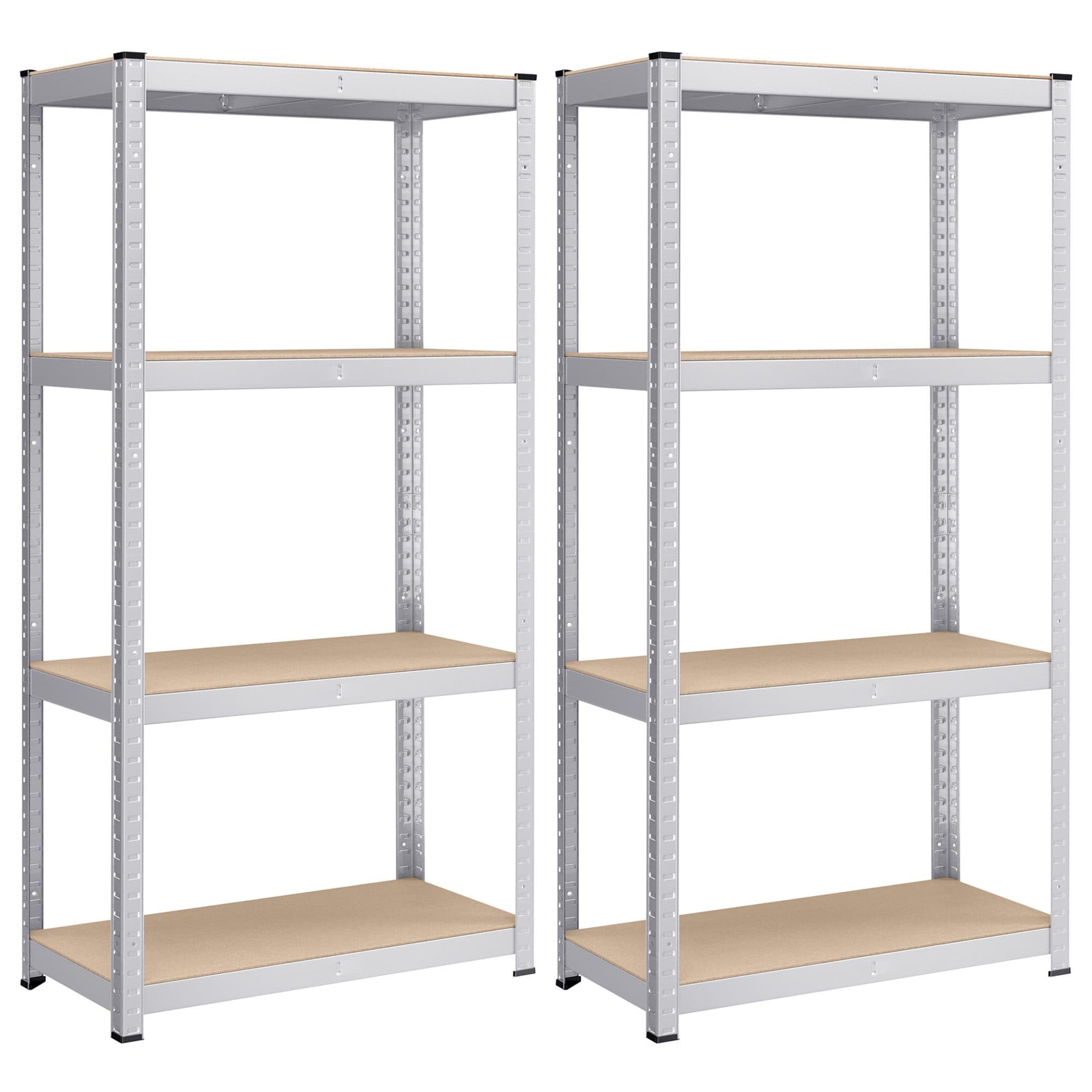SONGMICS Standregal Küchenregal 2-tlg. 40 x 80 x 160 cm Silber - Bild 2