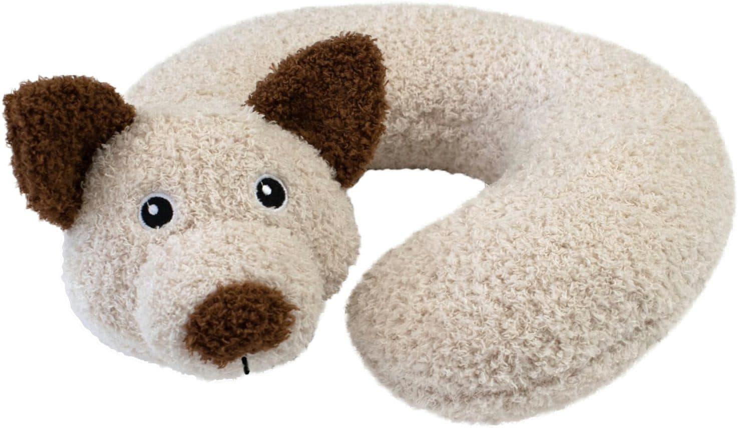 Delindo Lifestyle Nackenhörnchen Kinder Beige Plüsch Reisekissen - Bild 2