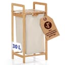 Lumaland Ausziehwäschekorb Bambus 1 Sack 33x33x73 cm Bild 2