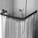 Euroshowers Biegsame Duschvorhangstange 300cm Schwarz Bild 2