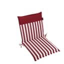 LILENO HOME Polsterauflage Gartenstuhl Niedriglehner Rot Streifen Bild 2