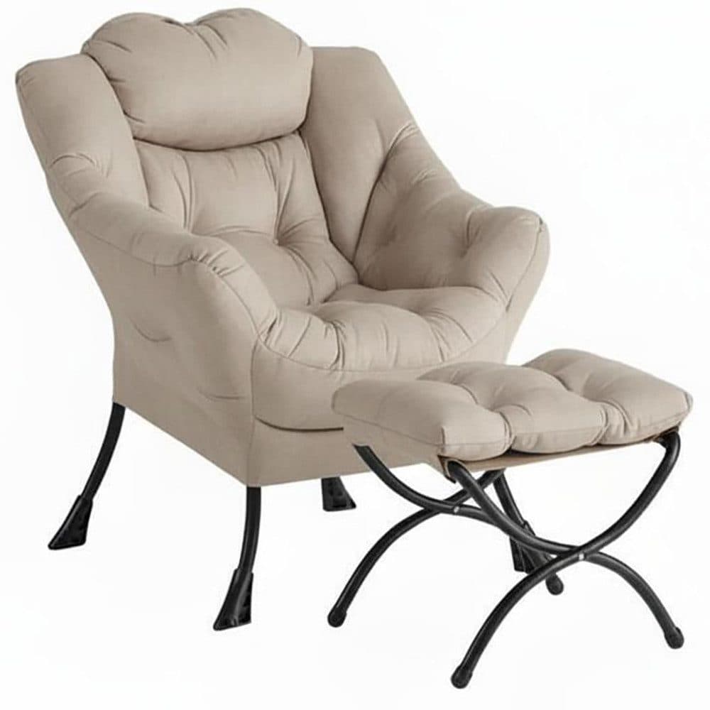 GarveeMore Ohrensessel Relaxsessel mit Hocker