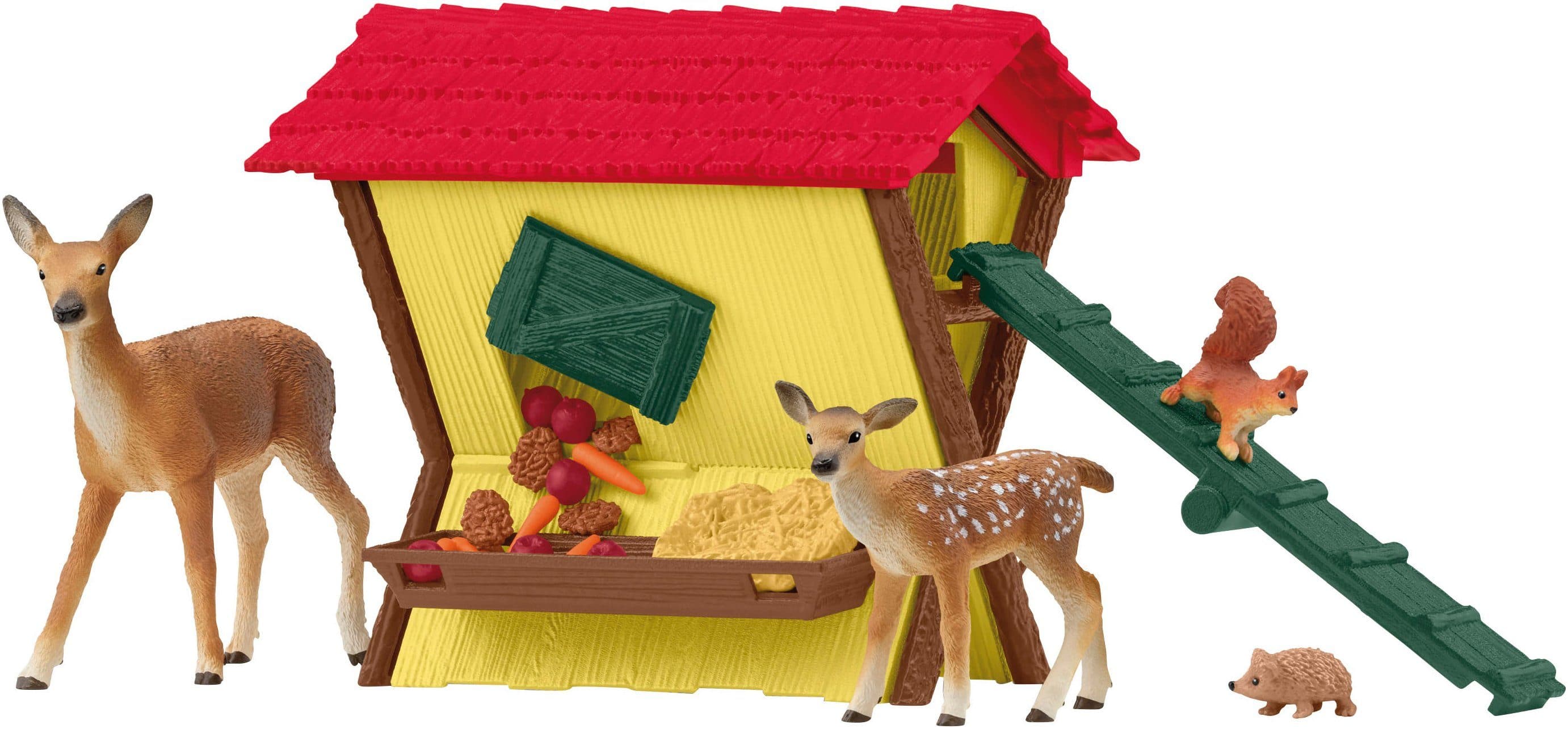 Schleich Spielwelt Fütterung der Waldtiere 42658 Bunt Kunststoff - Bild 2