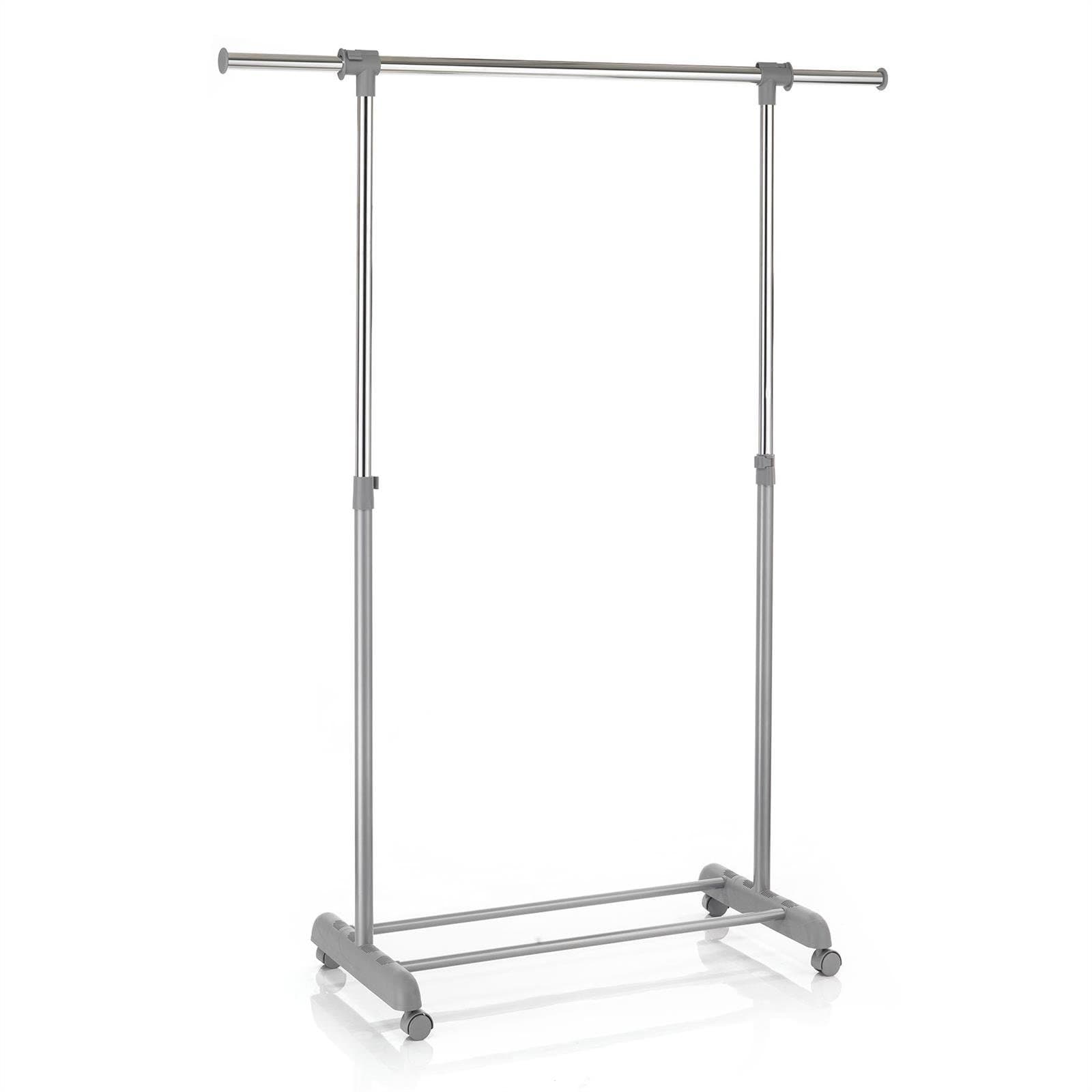 CARO-Möbel Rollgarderobe SALA Grau Höhenverstellbar mit Rollen - Bild 2