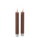 Deluxe Homeart LED-Stabkerzen Echtwachs Karamell 15cm 2er Set Bild 2
