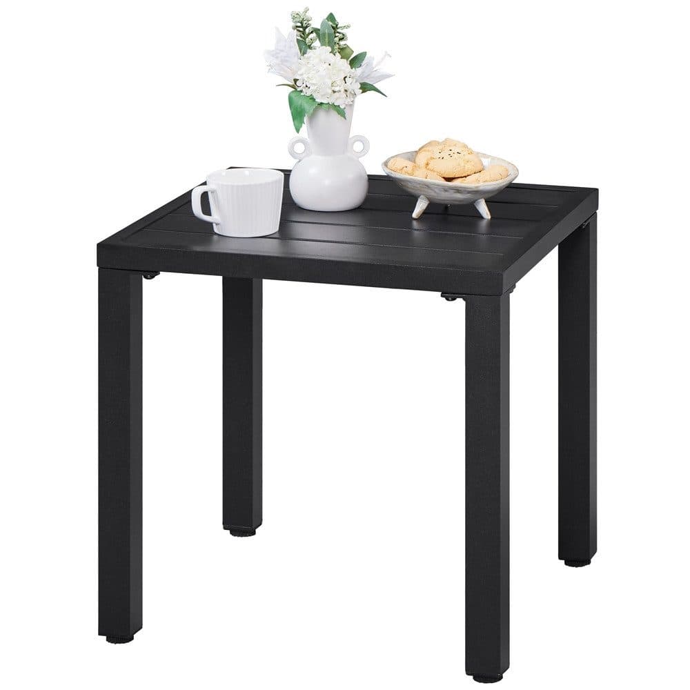 Yaheetech Gartentisch Beistelltisch Metall Quadratisch - Bild 2