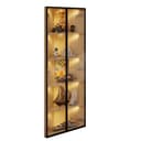 MODFU Vitrine Platzsparende Glasvitrine Weinschrank Badezimmerschrank Bild 2