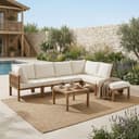KLAM HOME Gartenlounge-Set 6-Personen Beige Modular Bild 2