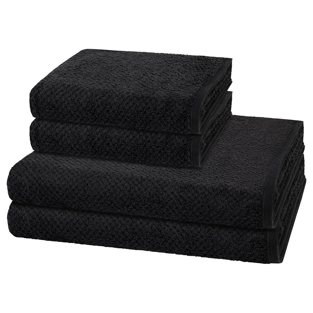 Cawö Handtuch Set Pure Grau 4-tlg. Walkfrottee - Bild 2