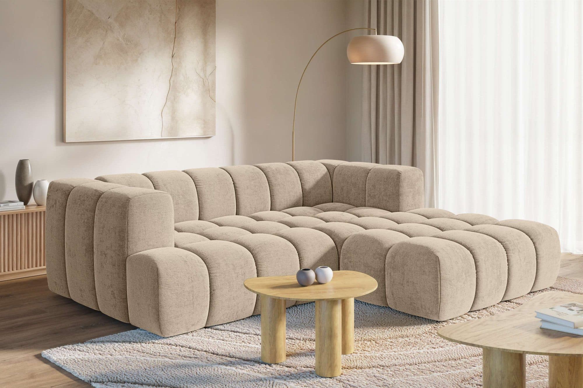 homsy by Ana Johnson Ecksofa XL BOUBELLE L-Form Beige - Bild 2