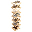 JEOBEST Schuhregal Faltbares Bambusregal Bild 2