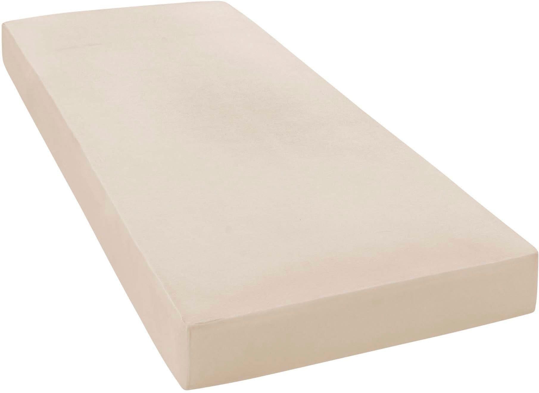 Janine Spannbettlaken ELASTIC 5002 Beige Jersey Baumwolle - Bild 2