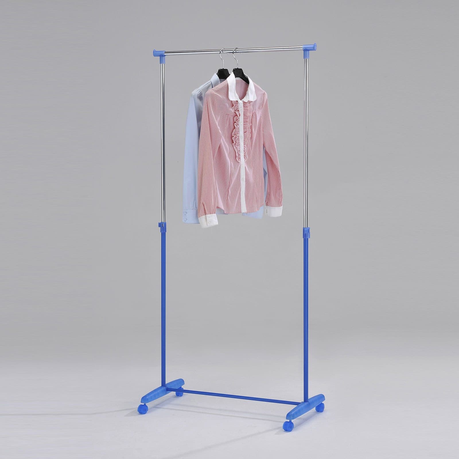 Möbel Akut Kleiderwagen Porto Chrom Blau