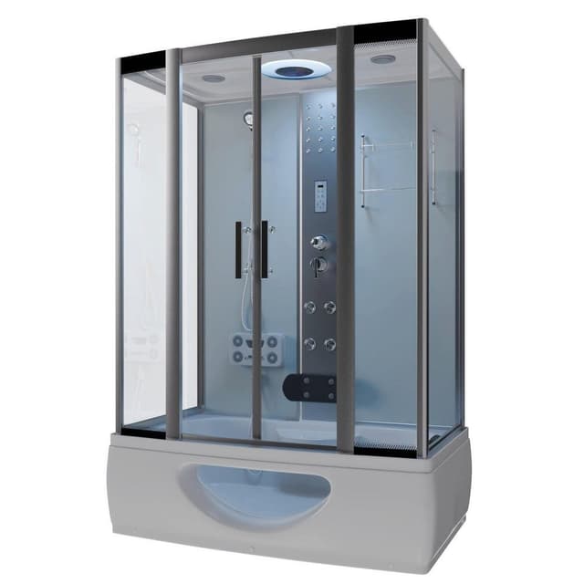 DEKO VERTRIEB BAYERN Whirlpool-Badewanne Luxus Komplettdusche