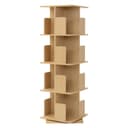 ML-DESIGN Bücherregal 4 Ebenen 16 Fächer Drehbar Beige Bild 2