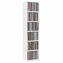 vidaXL CD-Schrank Weiß 6 Fächer Spanplatte Bild 2