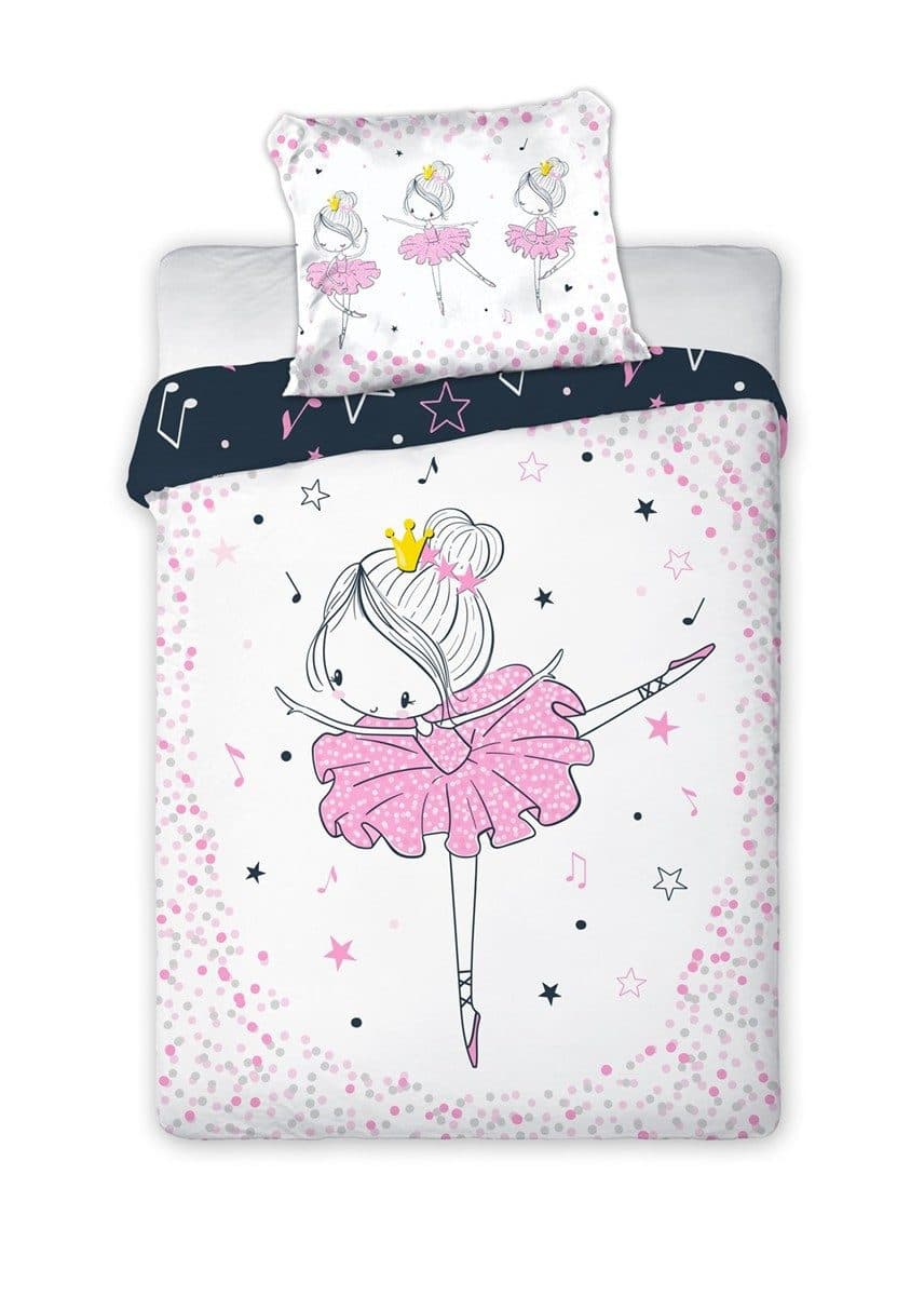 FARO pln Babybettwäsche Traumtänzerin Ballerina 100x135cm + 40x60cm - Bild 2
