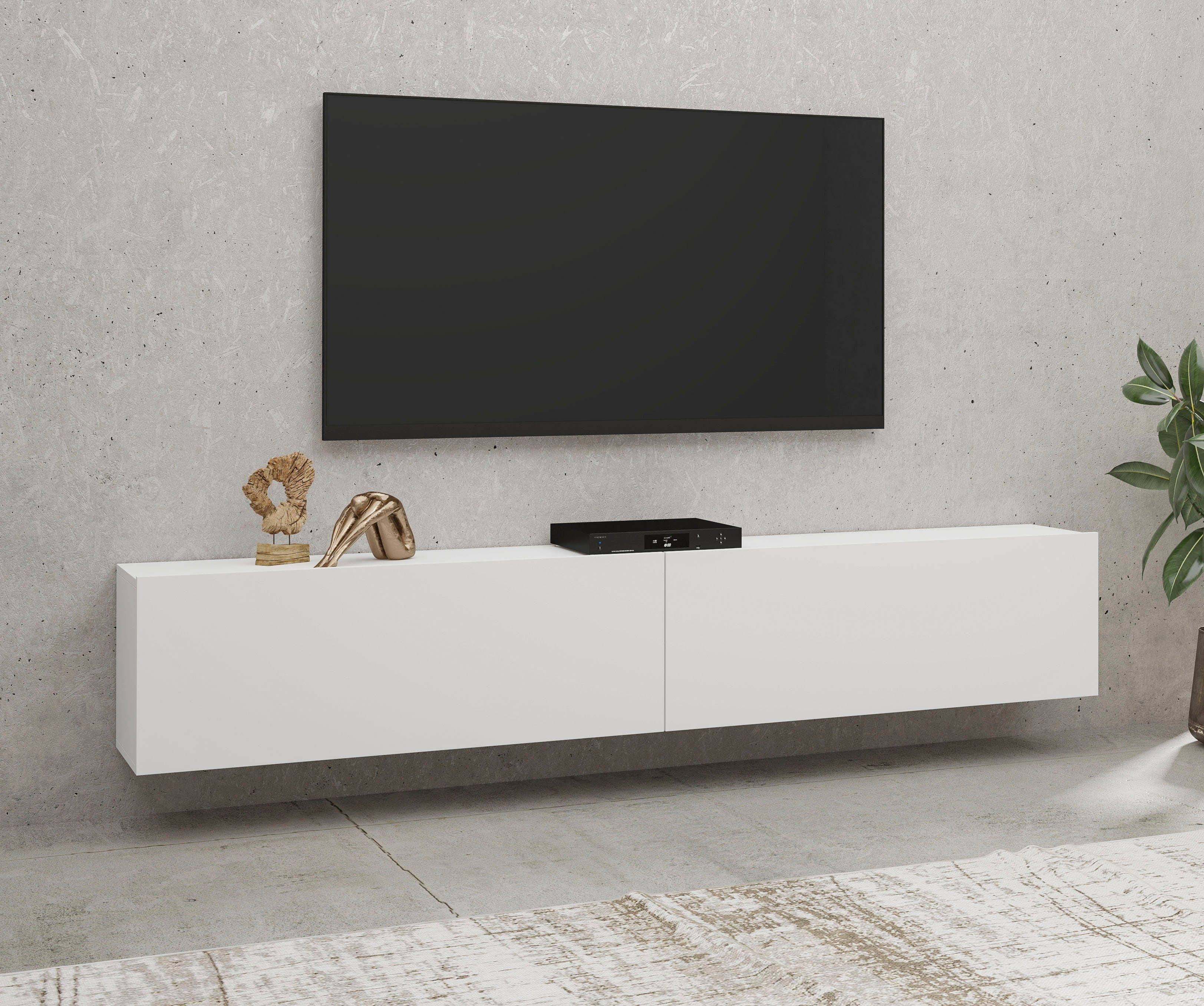 Home affaire Lowboard Ava Modern Weiß Grifflos TV-Board - Bild 2