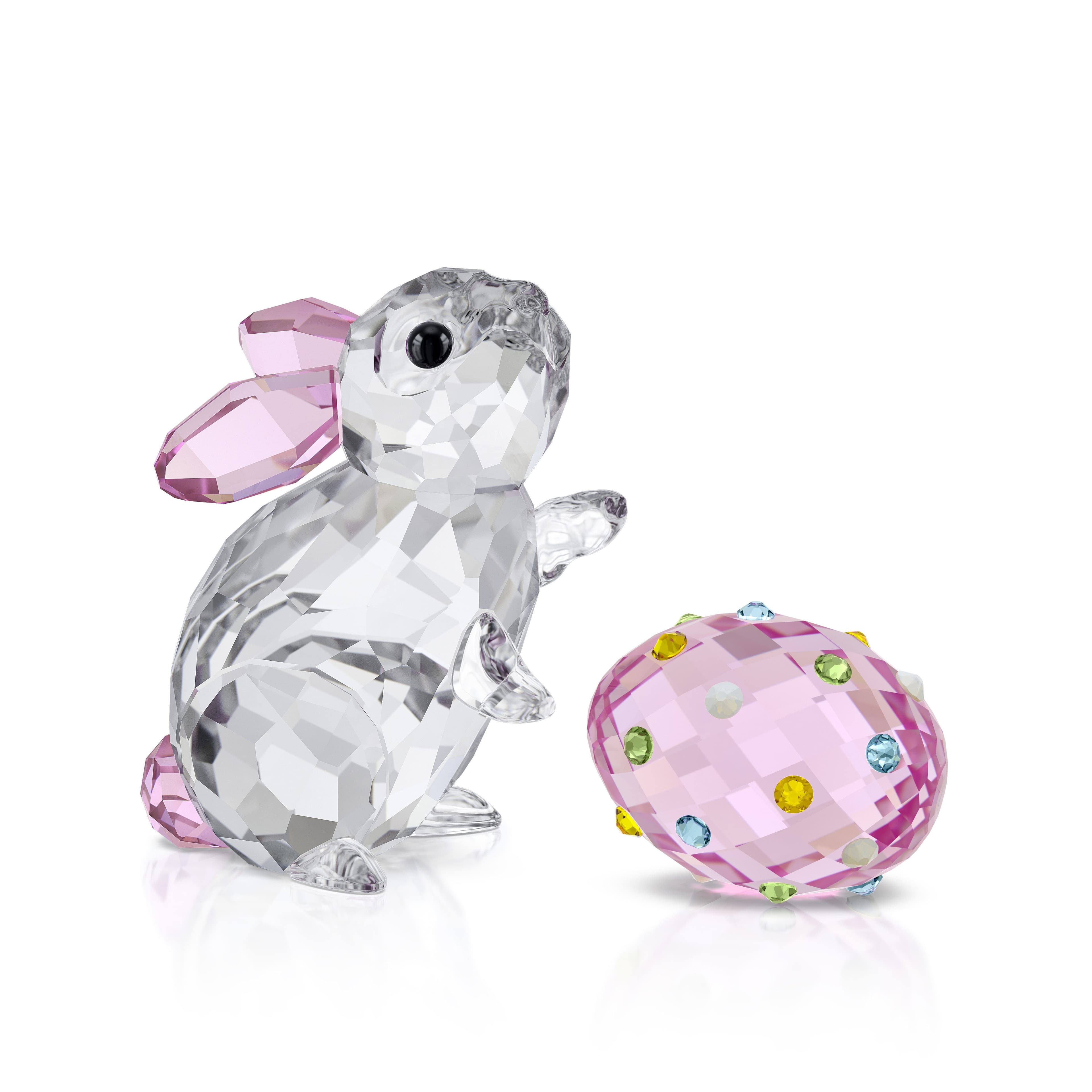 Swarovski Kristallfigur Sammelfigur IDYLLIA EASTER EGG AND RABBIT 2 St