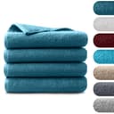 BARBONS Badetücher Duschtücher Set, Handtücher 4-tlg 70x140cm Walkfrottee 100% Baumwolle Bild 2
