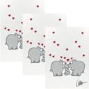 Kracht Geschirrtuch Ottifant 3er-Pack Halbleinen Motiv Bild 2