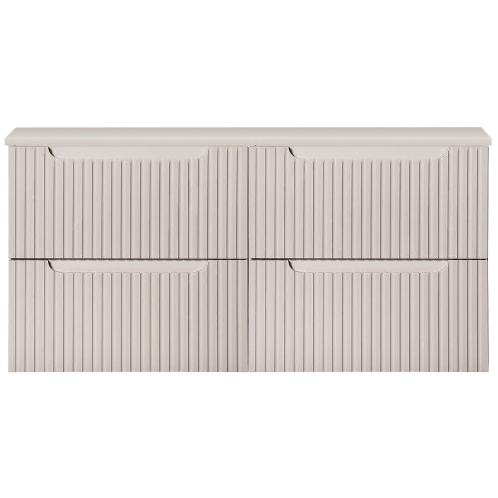 Lomadox Waschtischunterschrank NEWPORT-56-CASHMERE Beige Grifflos Softclose - Bild 2