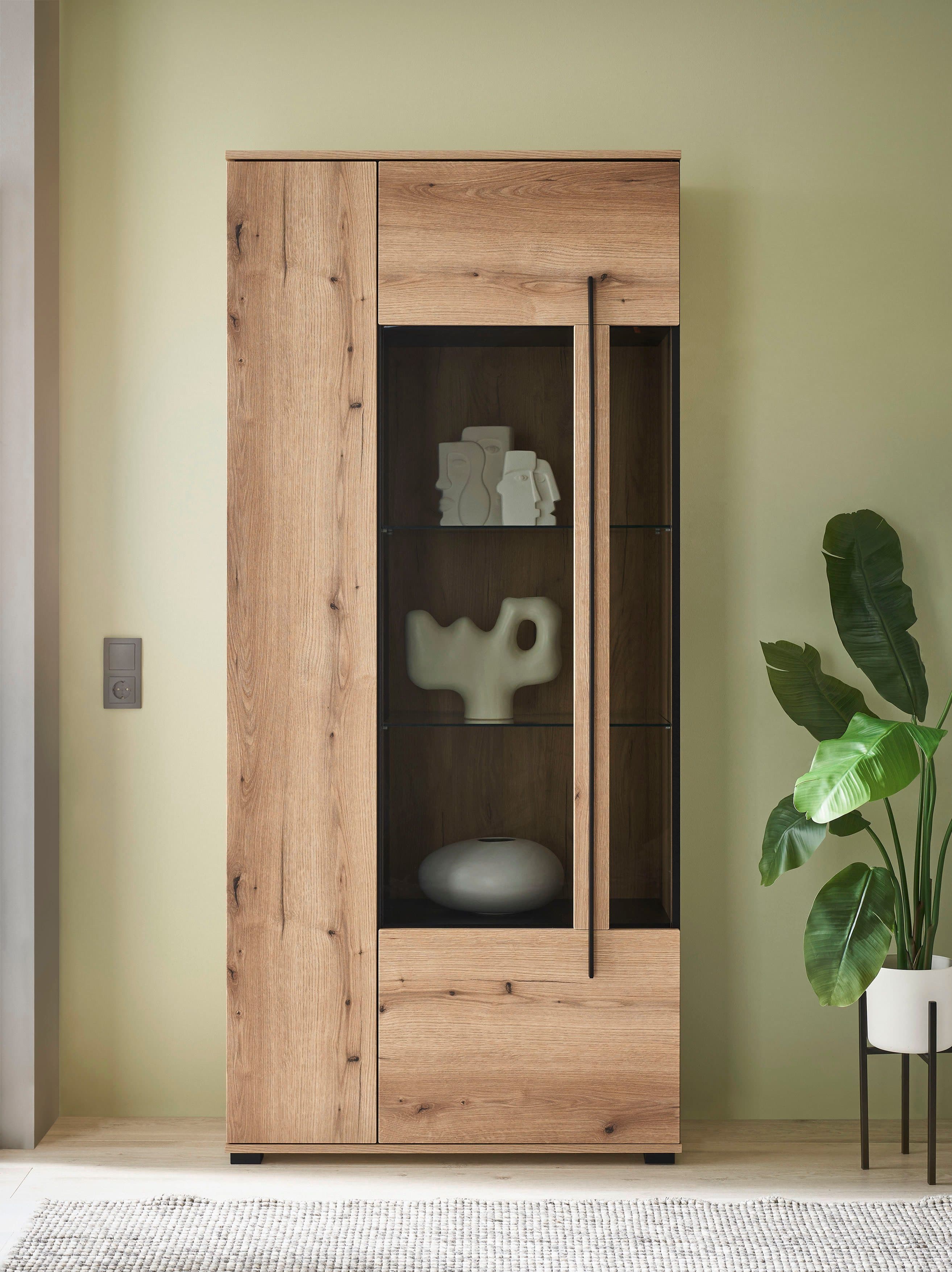Home Affaire Vitrine Cantara Eiche Evoke mit Glasböden - Bild 2