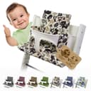 BambiniWelt Hochstuhlauflage Ersatzbezug Beige/Braun Bunt für Stokke Tripp Trapp Bild 2