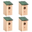 vidaXL Vogelhaus 4 Stk. Holz 12x12x22 cm Bild 2