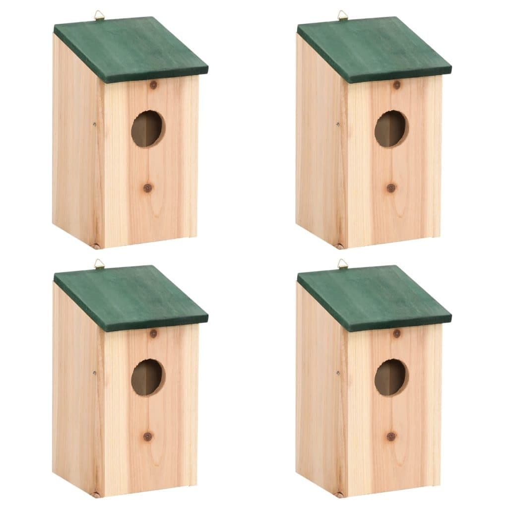 vidaXL Vogelhaus 4 Stk. Holz 12x12x22 cm - Bild 2