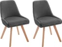 OTTO HOME Esszimmerstuhl Dilla 2er Set Anthrazit Eichenholz Bild 2