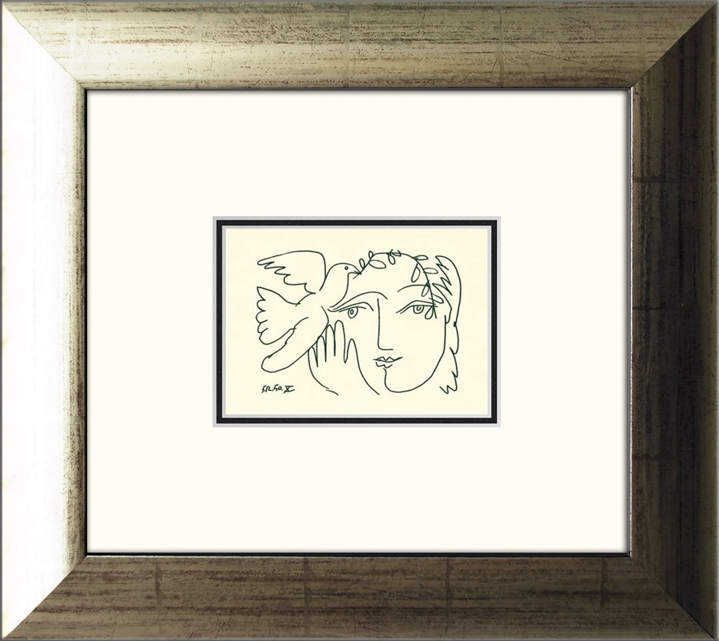 artissimo Picasso Kunstdruck Gerahmt 39x35 cm Silber - Bild 2