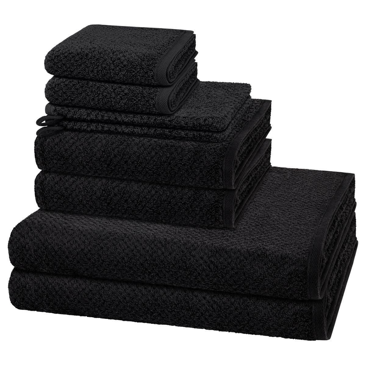 Cawö Handtuch Set Pure 8-tlg. Grau Walkfrottee Baumwolle - Bild 2