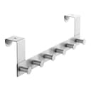 SO-TECH® Türgarderobe Garderobenleiste LINEA 380 x 110 mm, mit 6 Haken Türhaken, Edelstahl matt gebürstet, für 40 mm Türen ohne Falz Bild 2