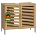 Bellamio Waschbeckenunterschrank Newa Bambus Modern Skandinavisch Bild 2