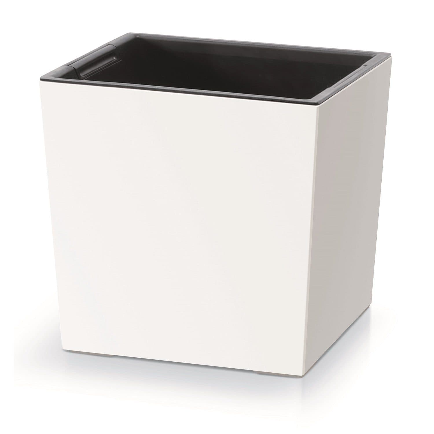 Prosperplast Blumentopf Urbi Square Low 2in1 mit Innenkübel Weiß - Bild 2