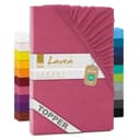 Lavea Spannbettlaken Bettlaken Maya, 100% Baumwolle Jersey, Rundumgummizug Bild 2