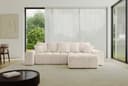 ALTDECOR Ecksofa ENIL-L, Couch mit Schlaffunktion, Beige Bild 2