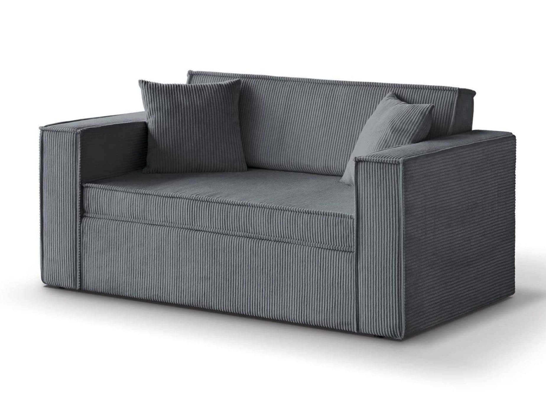 Beautysofa Schlafsofa Dave II Grau mit Relaxfunktion und Bettkasten - Bild 2