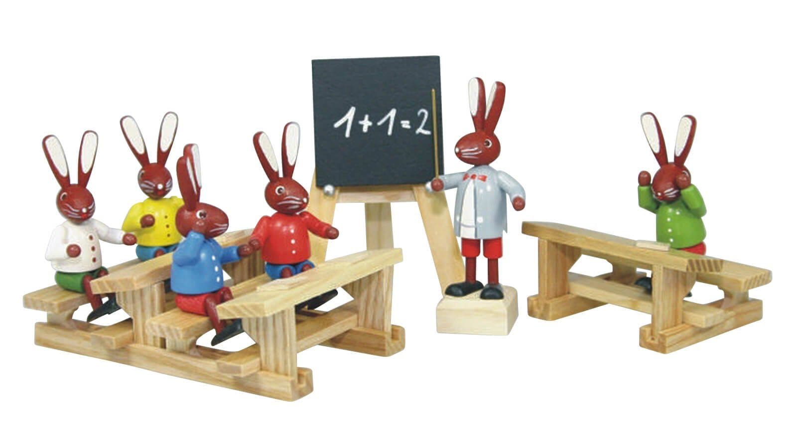 Stephan Kaden Osterhase Hasenschule Holzfigur