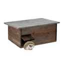 relaxdays Großes Igelhaus aus Holz Braun Bild 2