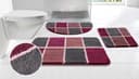 OTTO home Badematte Anna Kachelmuster Beere Rutschhemmend Bild 2