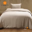 Pure cottom Satin-Bettwäsche Taupe Baumwolle Bild 2