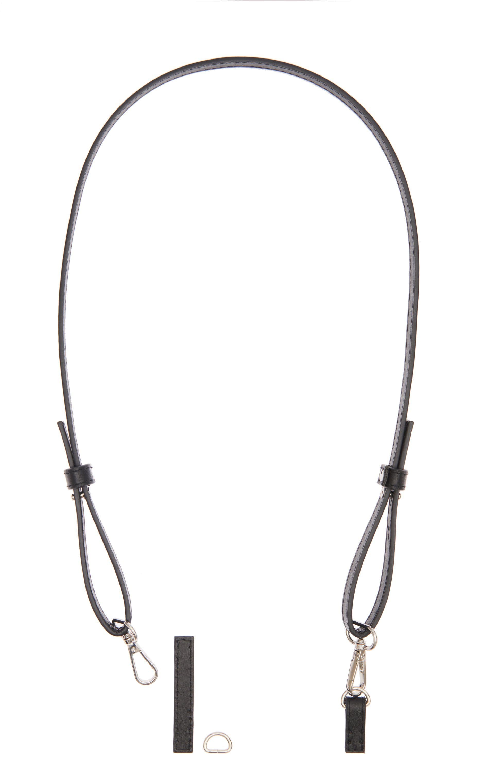 Rico Design Schulterriemen Schwarz Silber Verstellbar Mit Karabiner